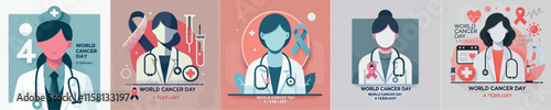 image of a female doctor saying World Cancer Day