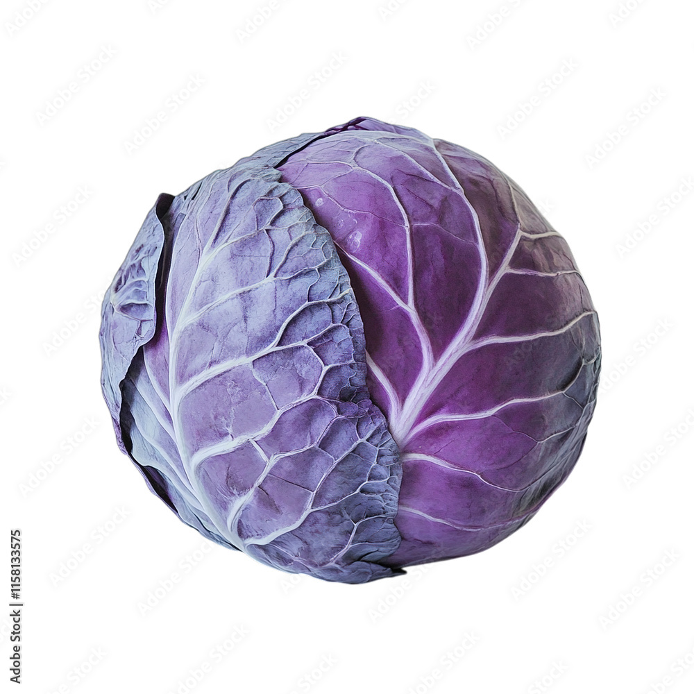 Obraz premium purple cabbage isolated on white