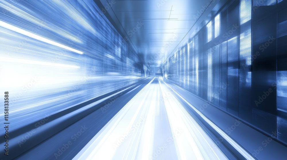 Fototapeta premium Futuristic abstract motion blur effect.