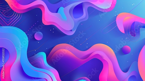 Adobe stock Gradient Colorful Abstract background