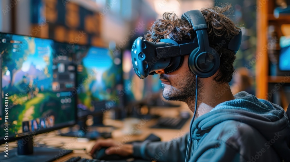 A Game Designer Engaged in Virtual Reality Level Creation and Testing A Game Designer Engaged in Virtual Reality Level Creation and Testing