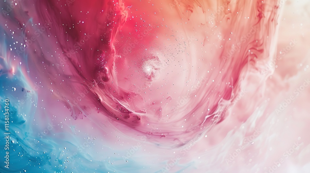 Fototapeta premium Spiral galaxy Pastel galaxy ColorfulAbstract