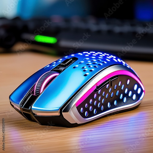 Sleek and Stylish Gaming Mouse with RGB Lighting Features