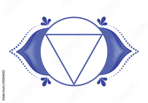 ajna third eye chakra icon