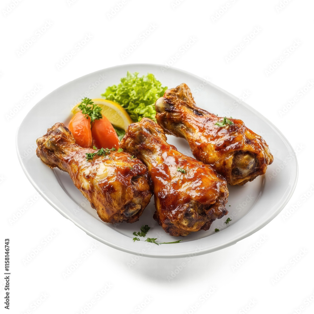 real fried chicken isolate on white real fried chicken isolate on white
