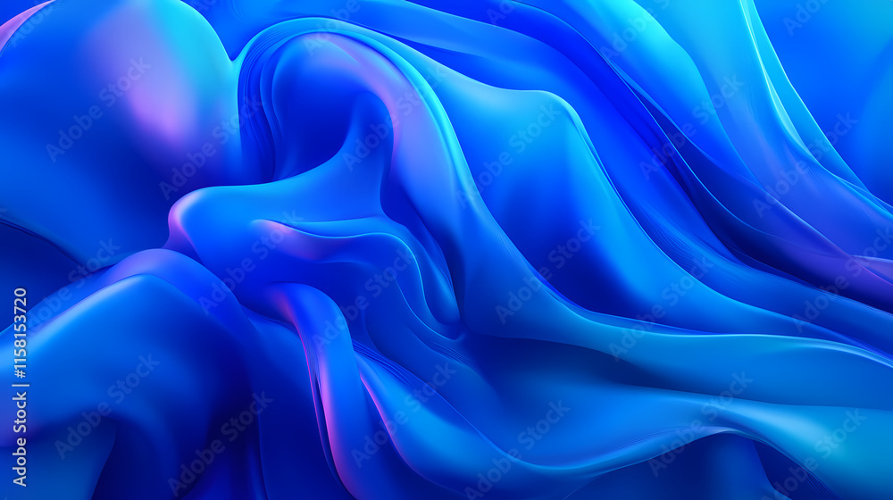 Fototapeta premium Vibrant blue gradient background blending from cobalt blue to turquoise, perfect for modern presentations , gradient. Cobalt. Illustration