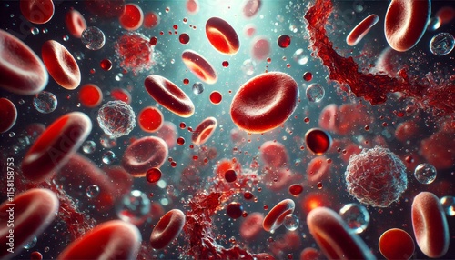 In the plasma are red blood cells, white blood cells, and cell fragments called platelets.
