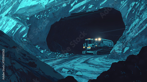 Exploring lithium, cobalt, graphite, nickel, and manganese mines for essential resources, mining, exploration, resources. Cobalt. Illustration photo