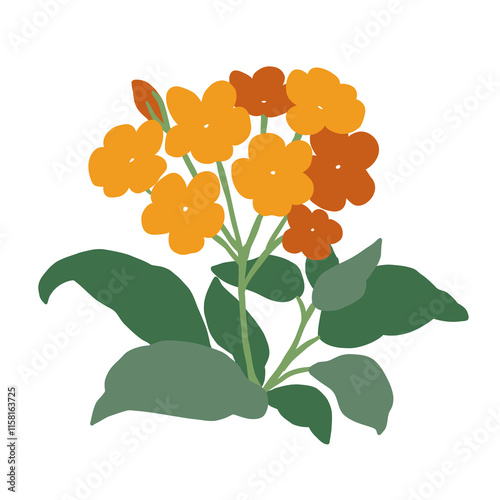 flower decoration for the garden. vector illustration. Hand-drawn style.