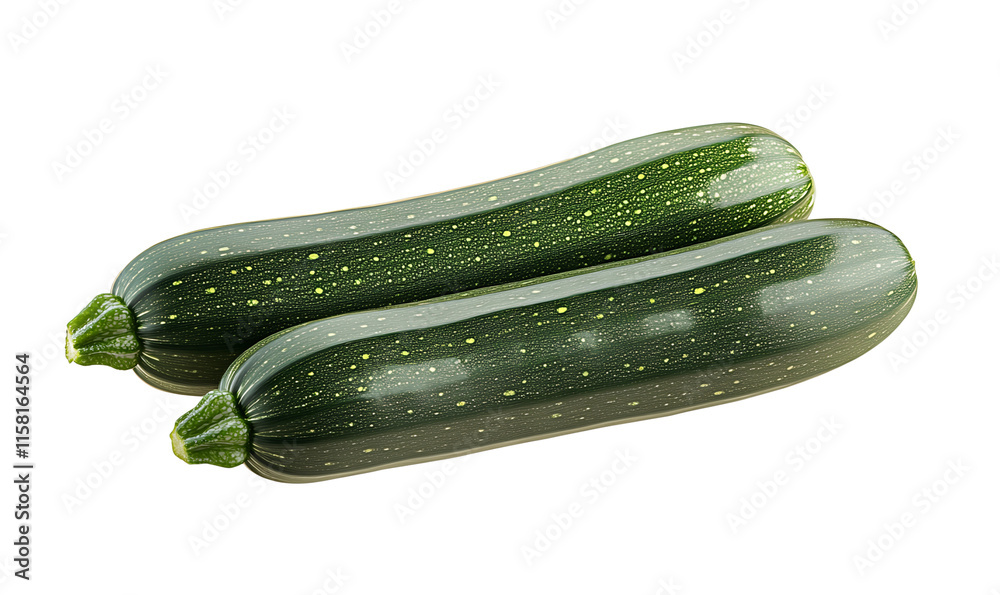Fresh zucchini isolated on transparent background Fresh zucchini isolated on transparent background
