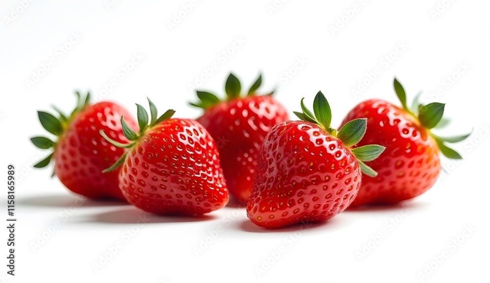 strawberry isolated on white background
