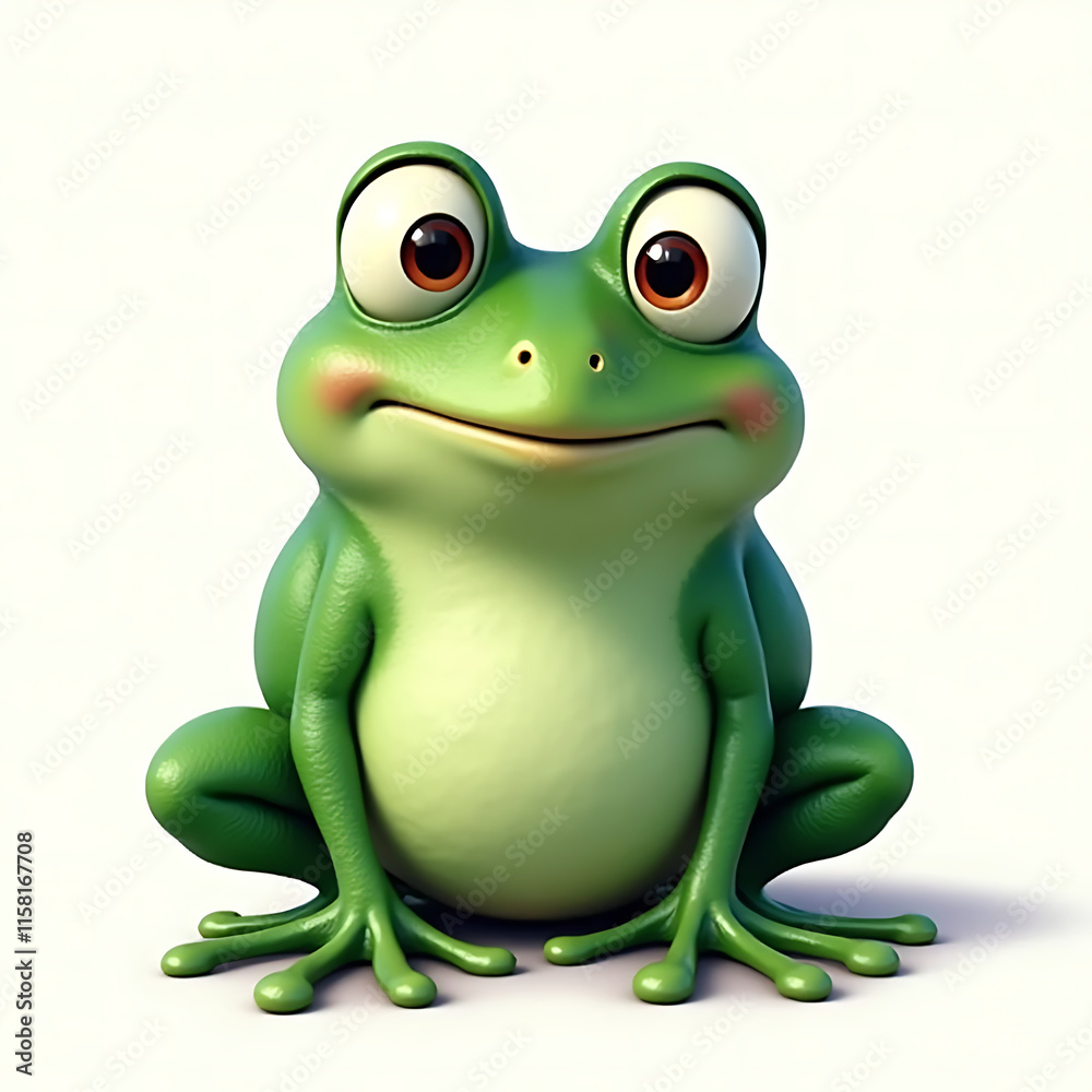 Obraz premium green eyed frog
