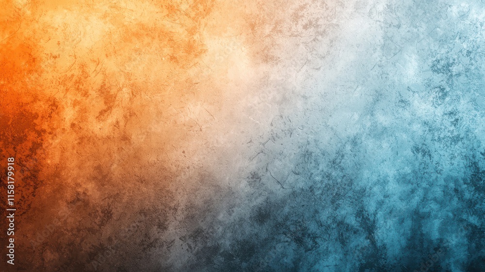 Abstract textured background in warm and cool tones