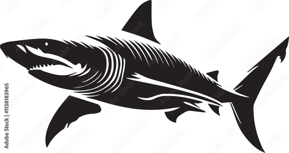 Obraz premium Shark silhouette