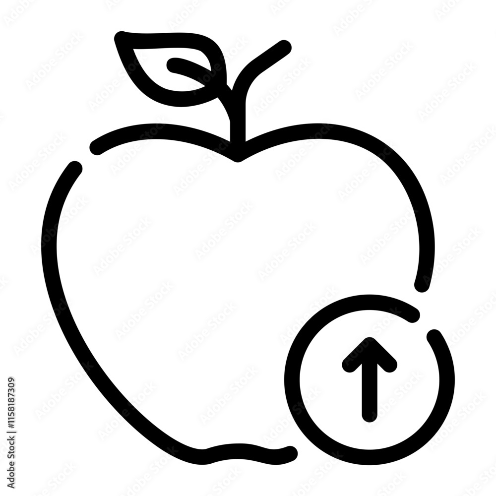 up arrow line icon up arrow line icon