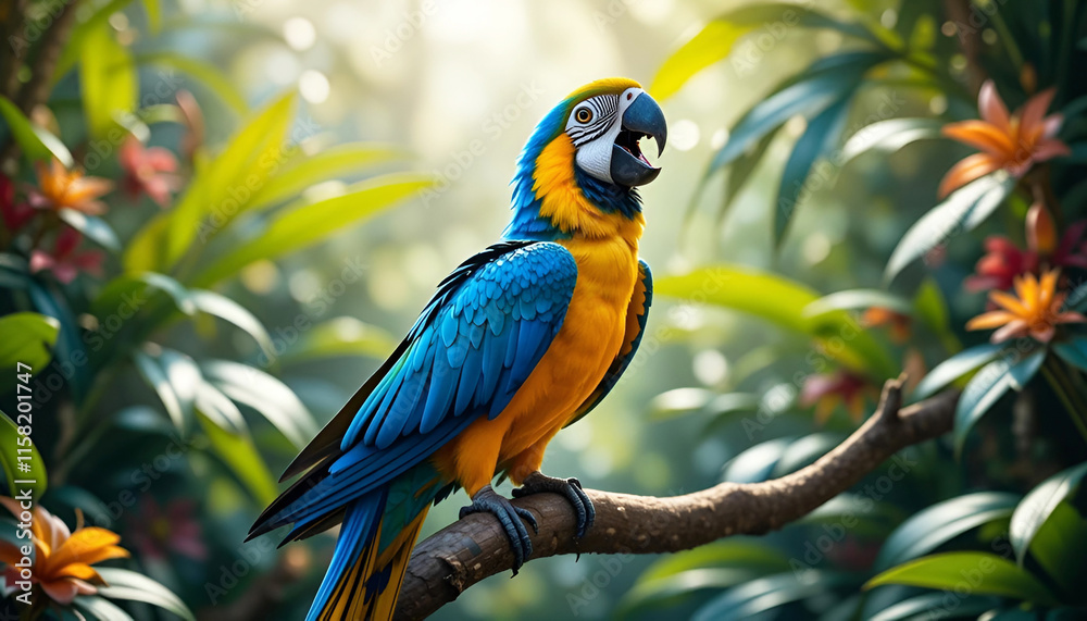 Blue and Yellow Macaw