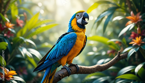 Blue and Yellow Macaw