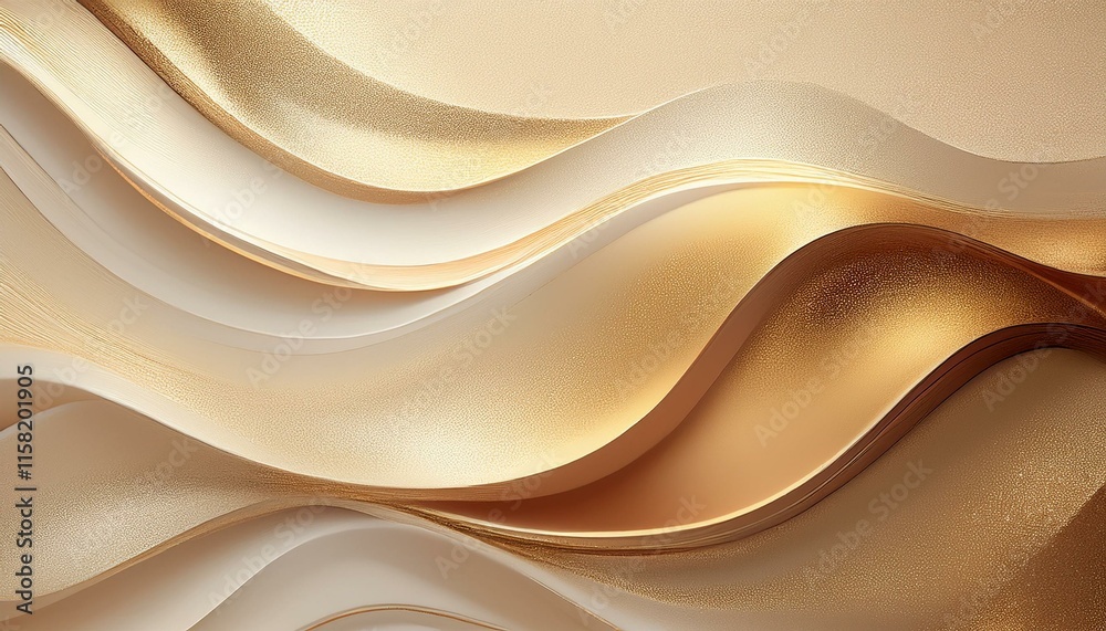 Obraz premium Champagne and Beige Elegance