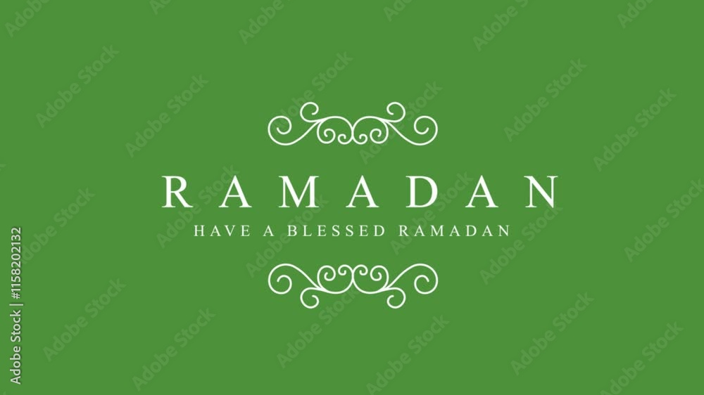 Ramadan Kareem Animation Text in White Color
Ramadan Kareem Animation Text in White Color