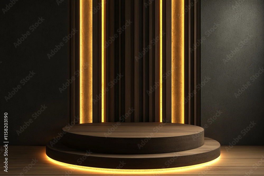 podium with columns podium with columns