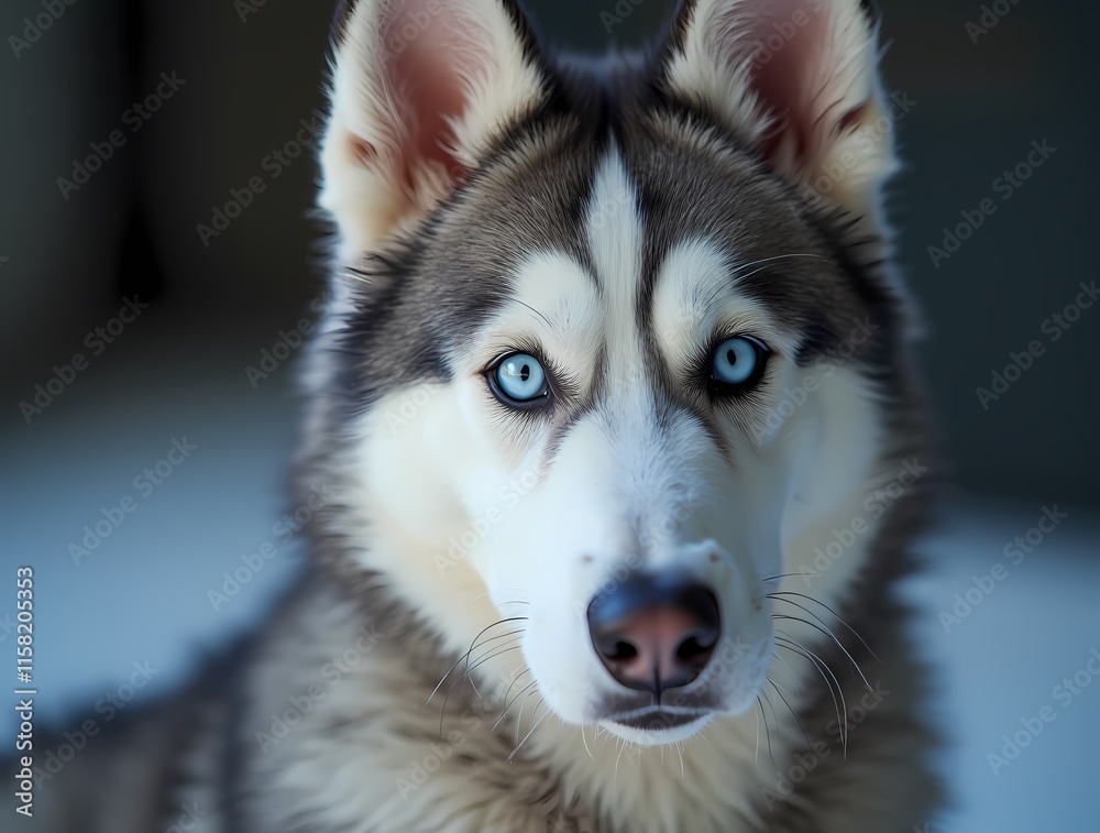 Husky Eyes Close-up Husky Eyes Close-up