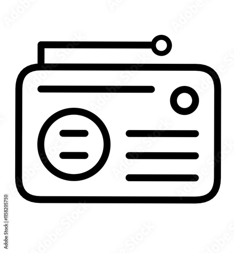 vector illustration icon radio