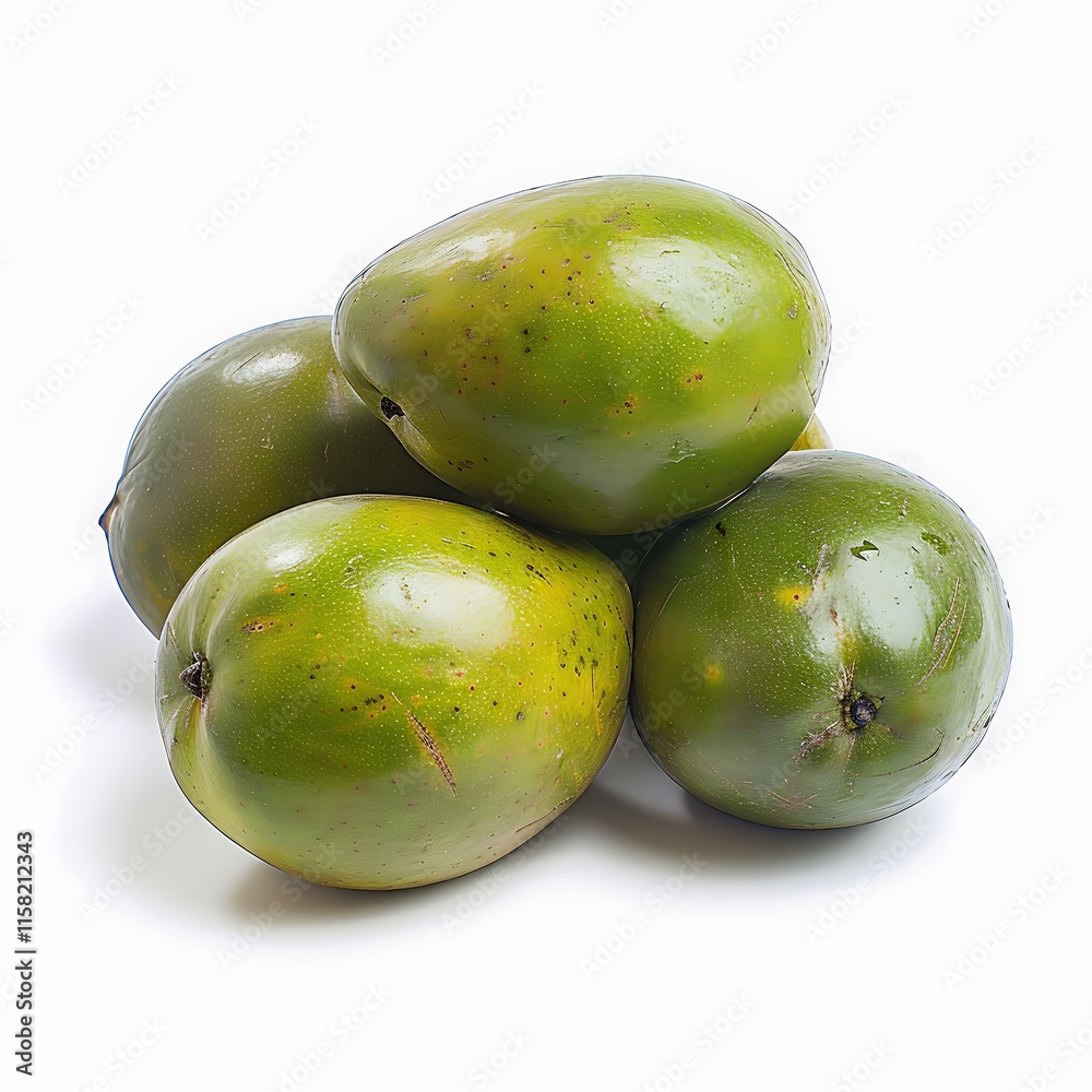 Obraz premium Passion fruit isolated on the white background. Clipping Path.