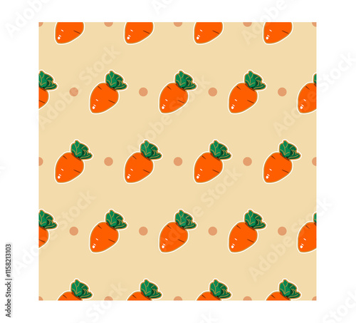 Carrot and circle pattern