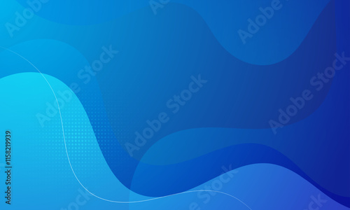 Blue abstract background. Modern circle lines pattern. Minimal geometric abstract Blue background with circle shape and line. Minimal geometric design. Vector illustration