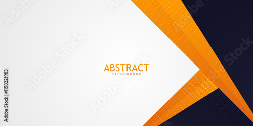 orange abstract background. Modern circle lines pattern. Minimal geometric abstract orange background with circle shape and line. Minimal geometric design. Vector illustration