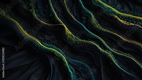 organic lines as abstract wallpaper background designGenerative AI photo