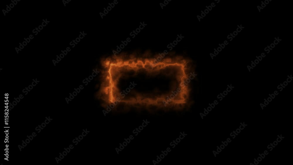 Fire Flame Rectangle Energy Animation on black background.
Fire Flame Rectangle Energy Animation on black background.