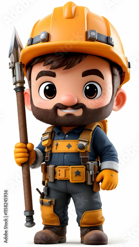 Miner chibi character