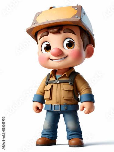 Miner chibi character