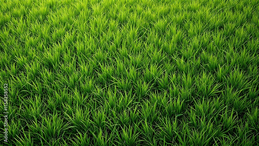 Obraz premium Realistic green grass lawn seamless pattern, texture tile