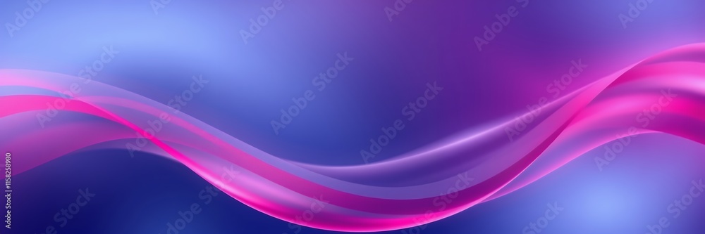 Pink and Blue Abstract Waves: Serene Digital Artwork Pink and Blue Abstract Waves: Serene Digital Artwork