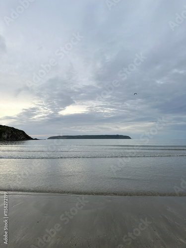 Summer sunset Titahi Bay, Wellington, New Zealand