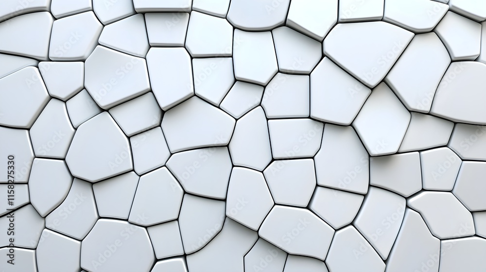 Abstract White Geometric Pattern with Irregular Shapes and Textures Abstract White Geometric Pattern with Irregular Shapes and Textures