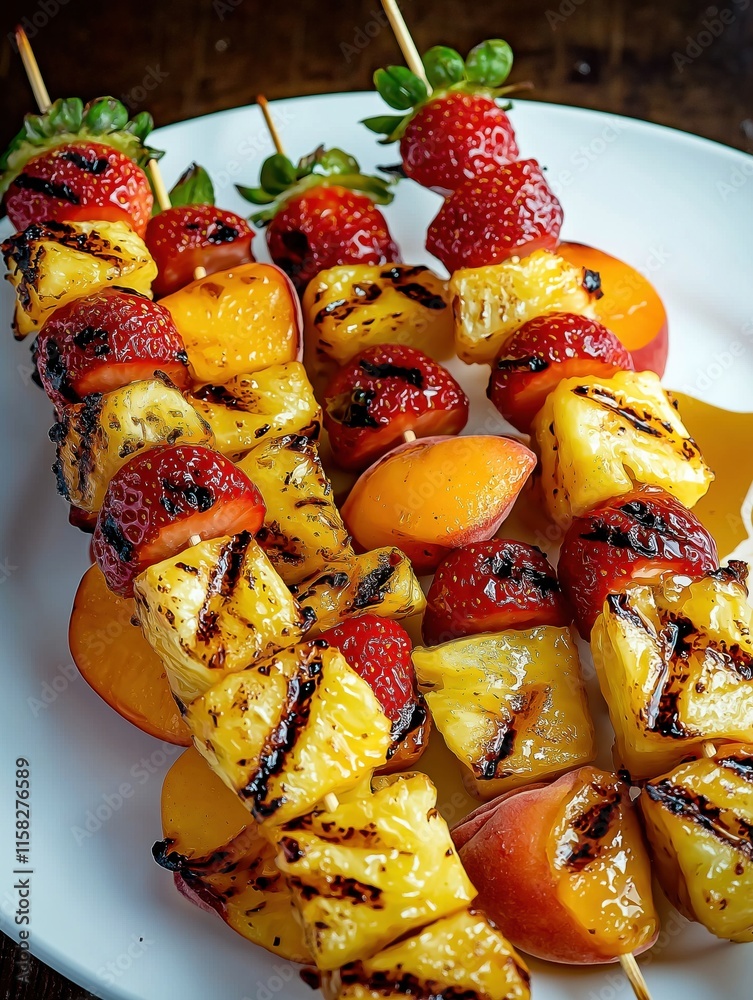 Grilled Fruit Skewers – Simple Summer Recipe Grilled Fruit Skewers – Simple Summer Recipe