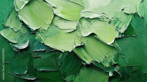 Wallpaper Mural A green painting with green paint splatters Torontodigital.ca