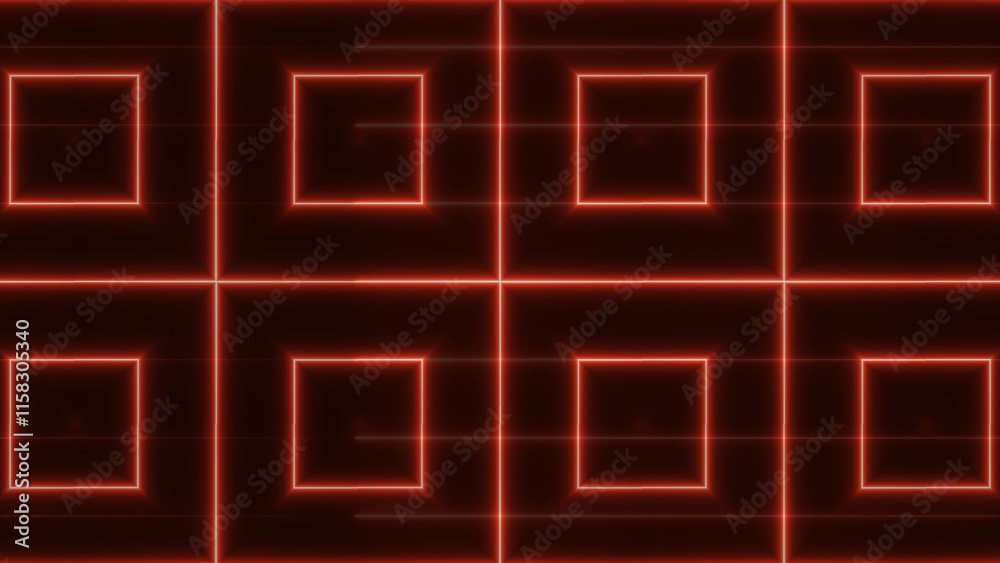 Naklejka premium Abstract glowing red color neon lines mandala icon background. Cloth and textile fabrics design concept background.