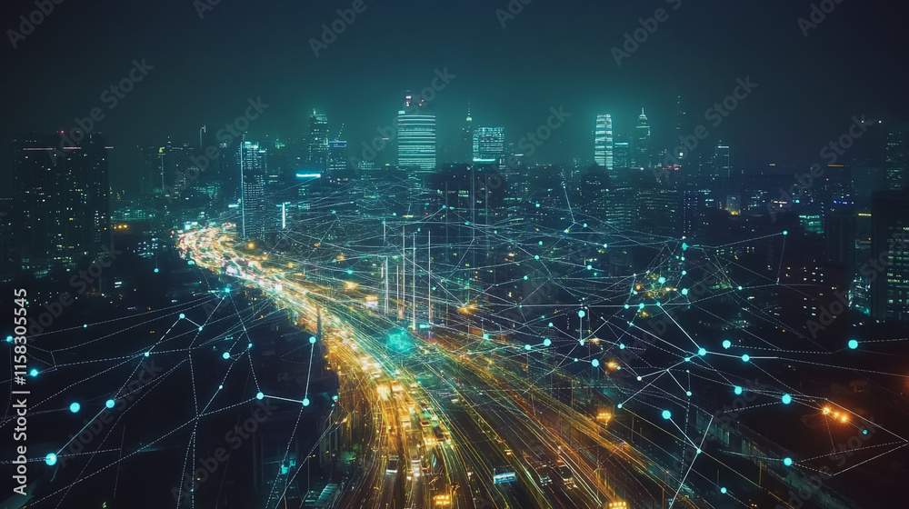 abstract professional business team people innovation connection of line from nail node to node on Smart Innovation city with connection cyber security network reciprocity , networking concept abstract professional business team people innovation connection of line from nail node to node on Smart Innovation city with connection cyber security network reciprocity , networking concept