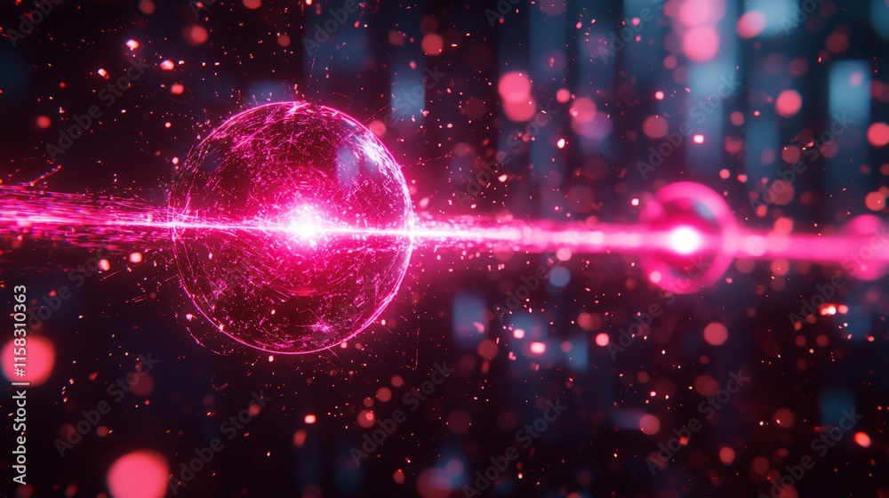 Atomic energy power concept
