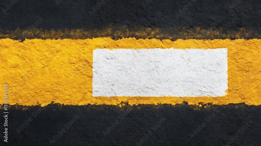 Fototapeta premium Traffic safety markings urban street photography city environment ground level visual awareness
