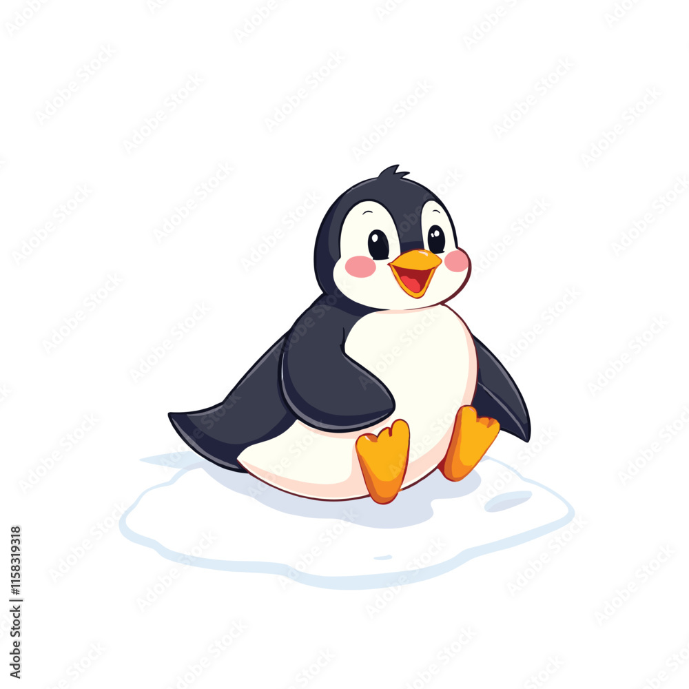 Fototapeta premium Cute Cartoon Animal Vector Illustration