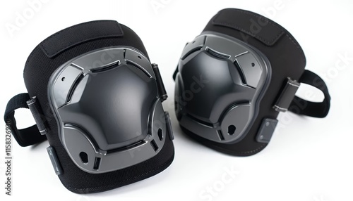 Protective Knee Pads - Durable, Black, Ergonomic Design photo