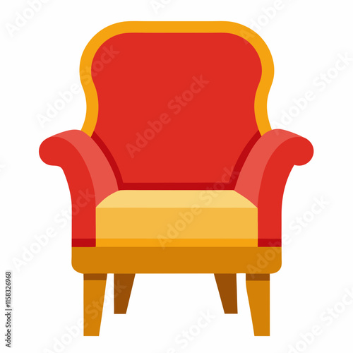 Chair Icon Design on White Background