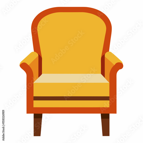 Chair Icon Design on White Background