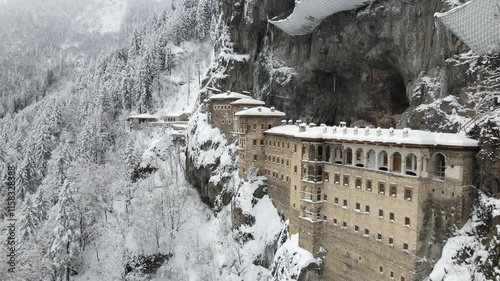 Sumela Monastery Under the Snow