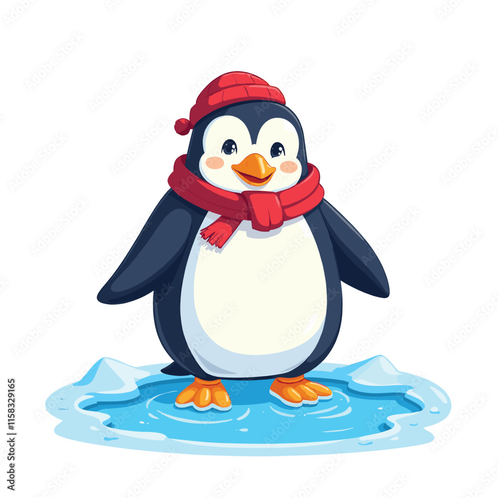 Fototapeta premium Cute Cartoon Animal Vector Illustration